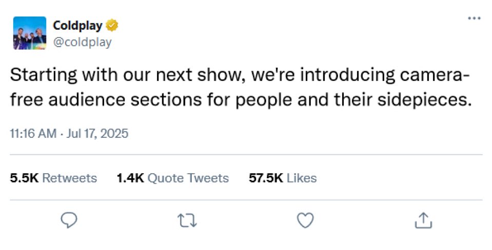 Catto_Post's tweet image. The CEO of Astronomer Andy Bryon after getting caught in a Coldplay Concert