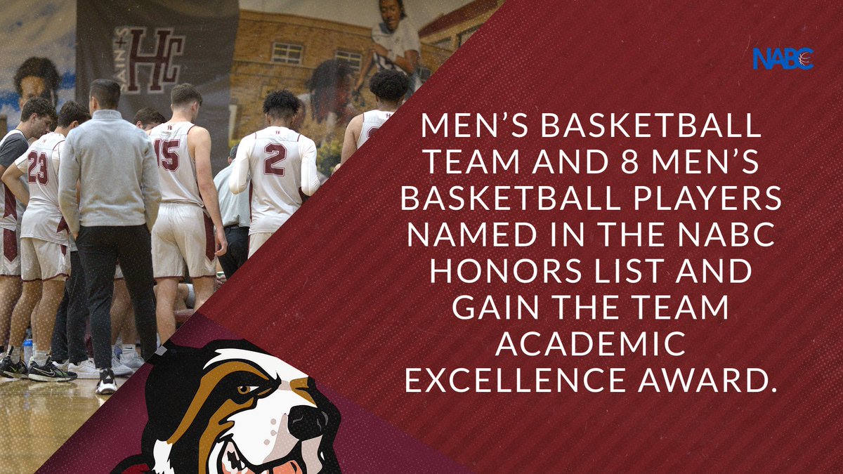 Men's Basketball Team and 8 Men's Basketball Players Named in the NABC Honors List and Gain the Team Academic Excellence Award. hcsaints.com/sports/mbkb/20…