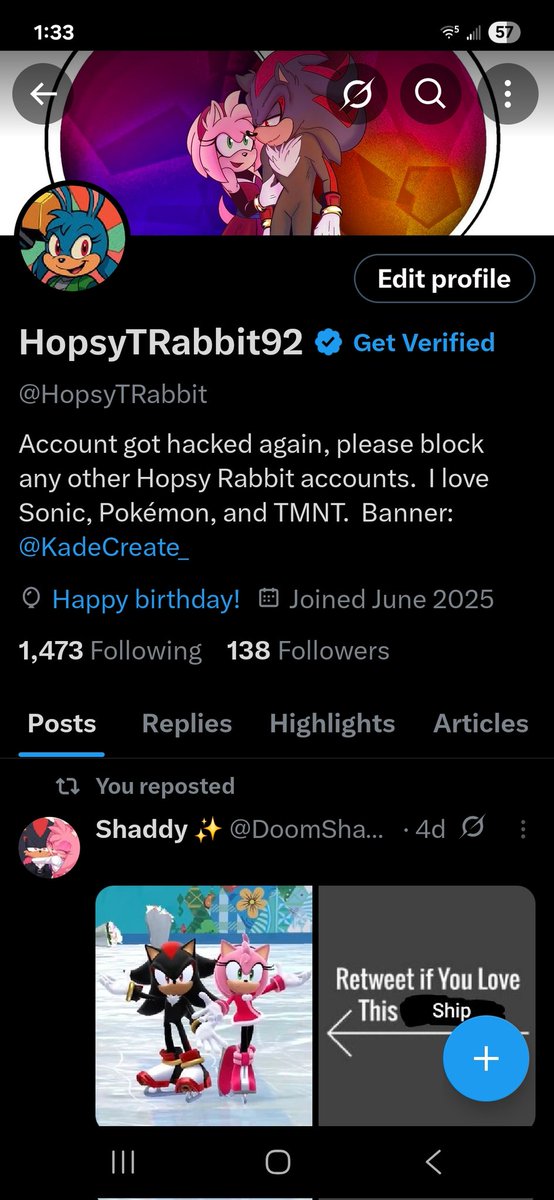 HopsyTRabbit's tweet image. Hi everyone, today&apos;s my birthday! 🥳🎂