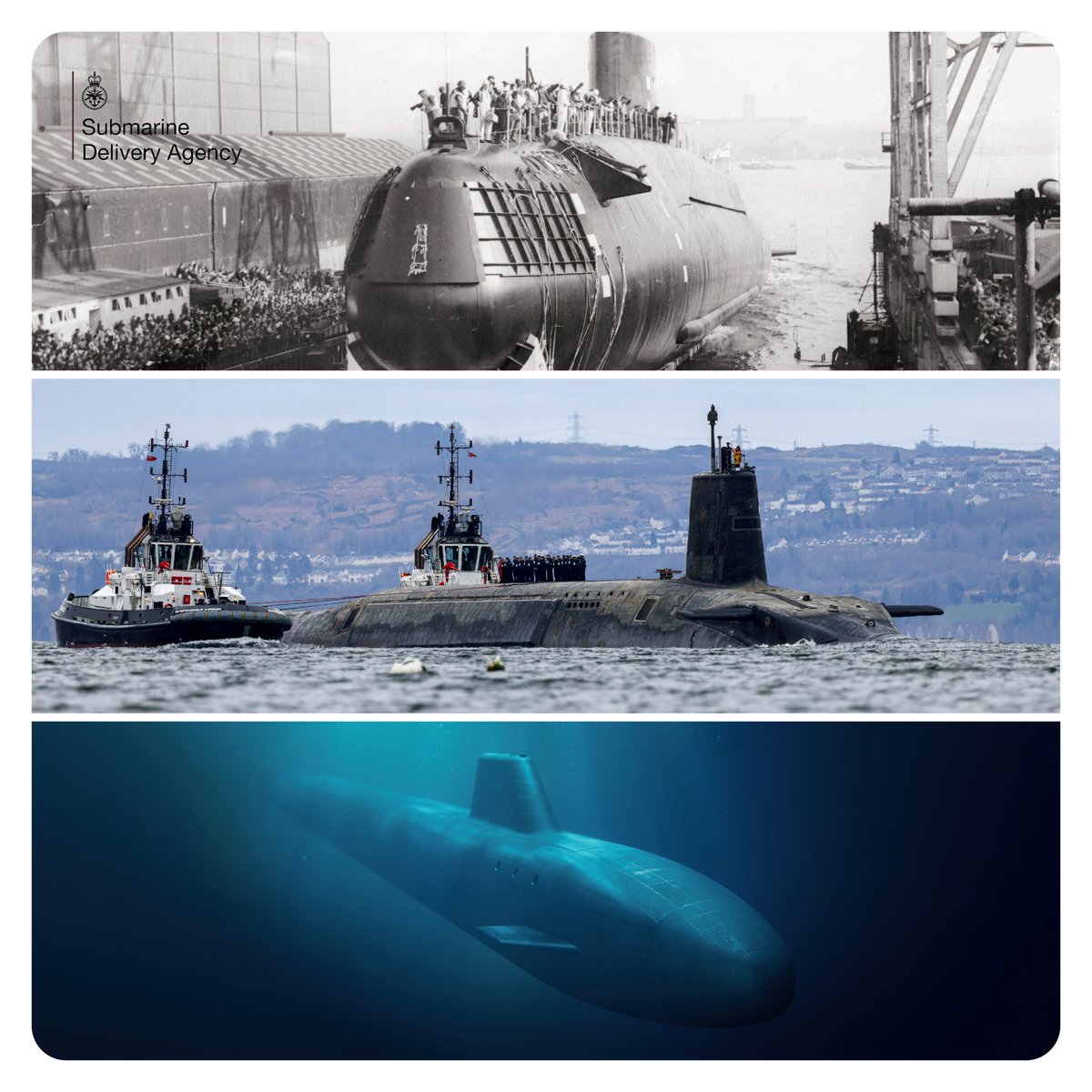 SDA_mod's tweet image. 🇬🇧 UK ballistic missile submarines past, present and future.
#ThrowbackThursday