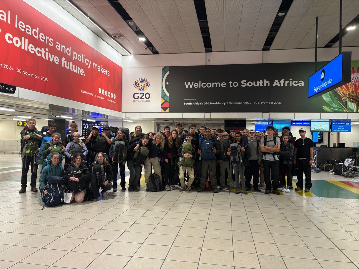 The teams have landed in South Africa. Each team is now off to complete a project, a trek and explore the stunning landscapes.