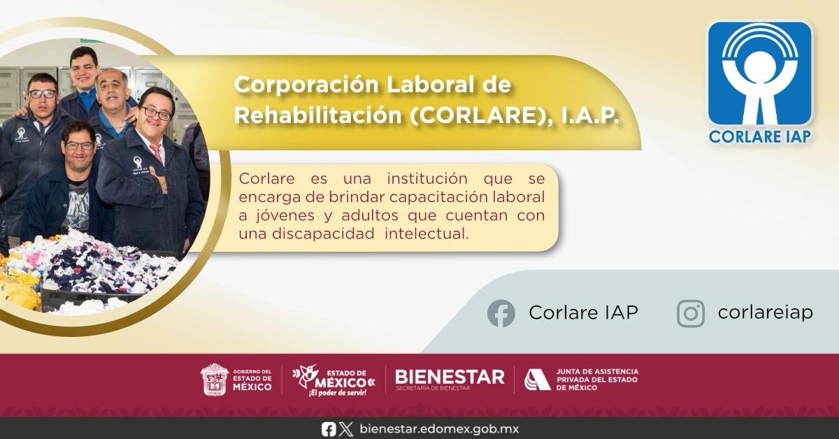 JAP_EdoMex's tweet image. Corporación Laboral de Rehabilitación, I.A.P.  impulsa la transformación de vidas a través del trabajo, guiando a las personas con discapacidad intelectual en su proceso de rehabilitación y superación de desafíos. #RehabilitaciónLaboral #Oportunidades #TransformaciónLaboral