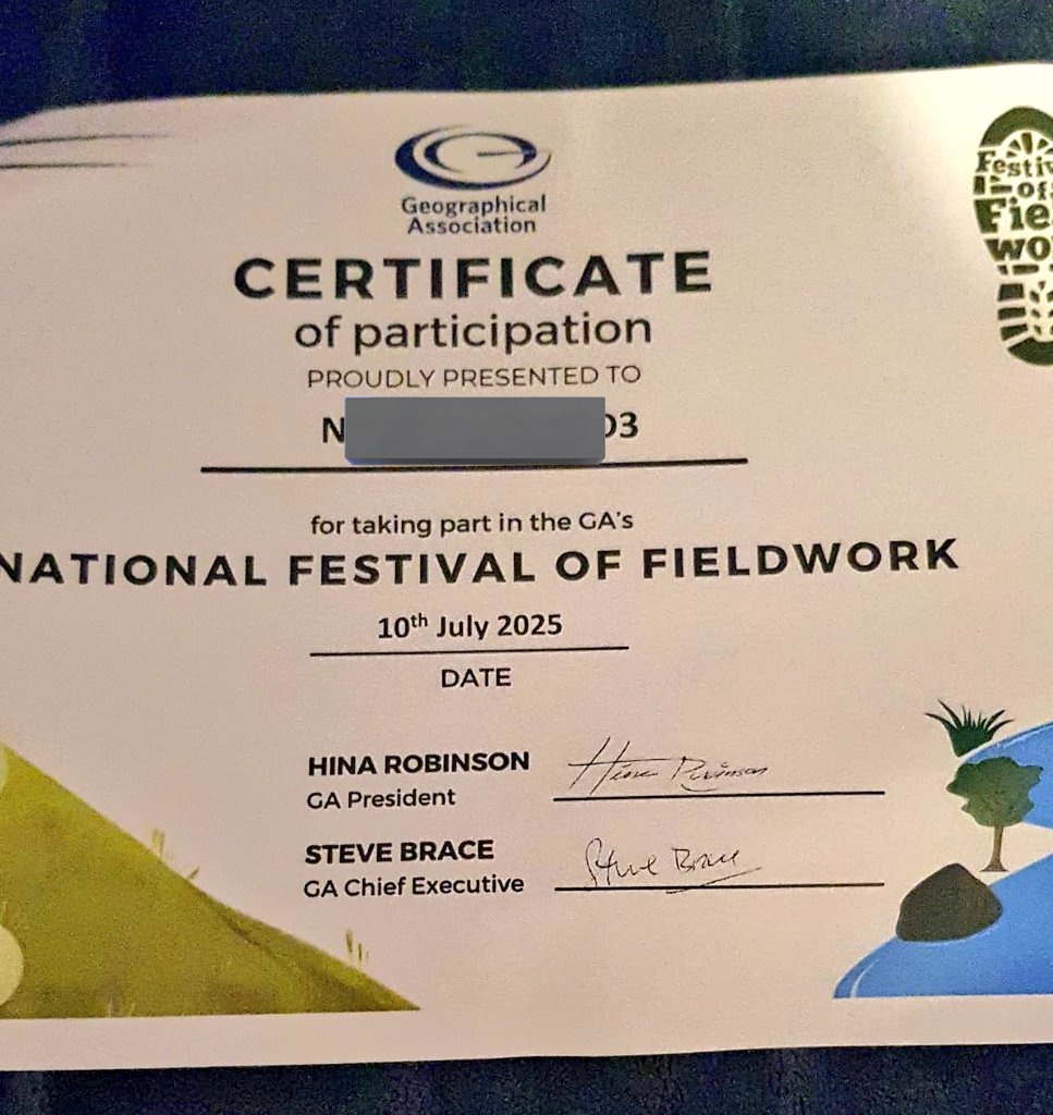 RobboGeog's tweet image. My 12 year old got a bit of a shock when she received this at school!