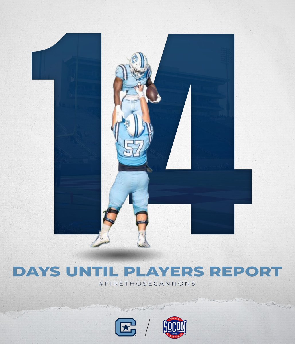 Mark it on your calendars‼️ 2 weeks until players report for Camp!