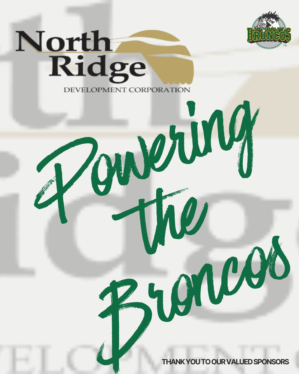 HumboldtBroncos's tweet image. A big thank you to North Ridge Development Corporation - Regina for their continued support of the Humboldt Broncos this season!
Known for building homes and communities across Saskatchewan, North Ridge Development Corporation - Regina is also helping build something special…