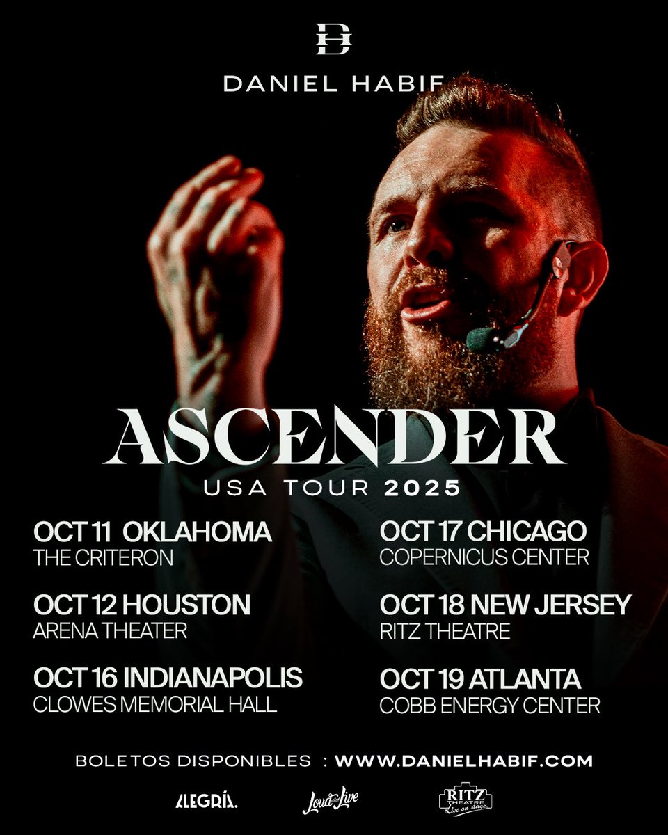 DanielHabif's tweet image. ASCENDER 🇺🇸 USA 🔥💪🏻🙌🏻 Nuevas Fechas
Tickets 🎟️: danielhabif.com