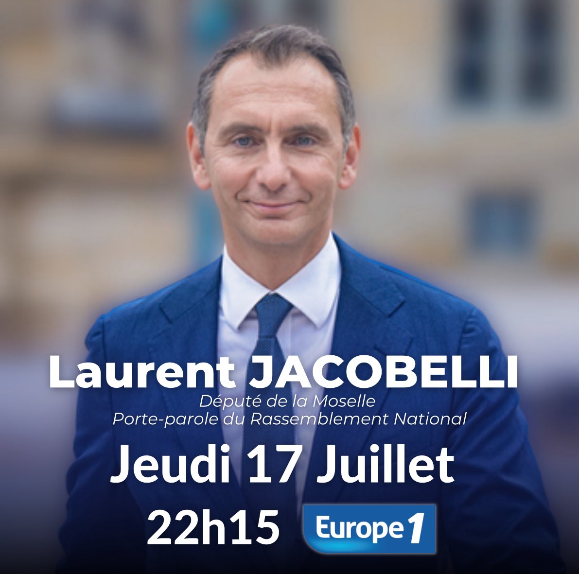 ljacobelli's tweet image. 📺 Rendez-vous ce jeudi à 22h15 sur @Europe1.