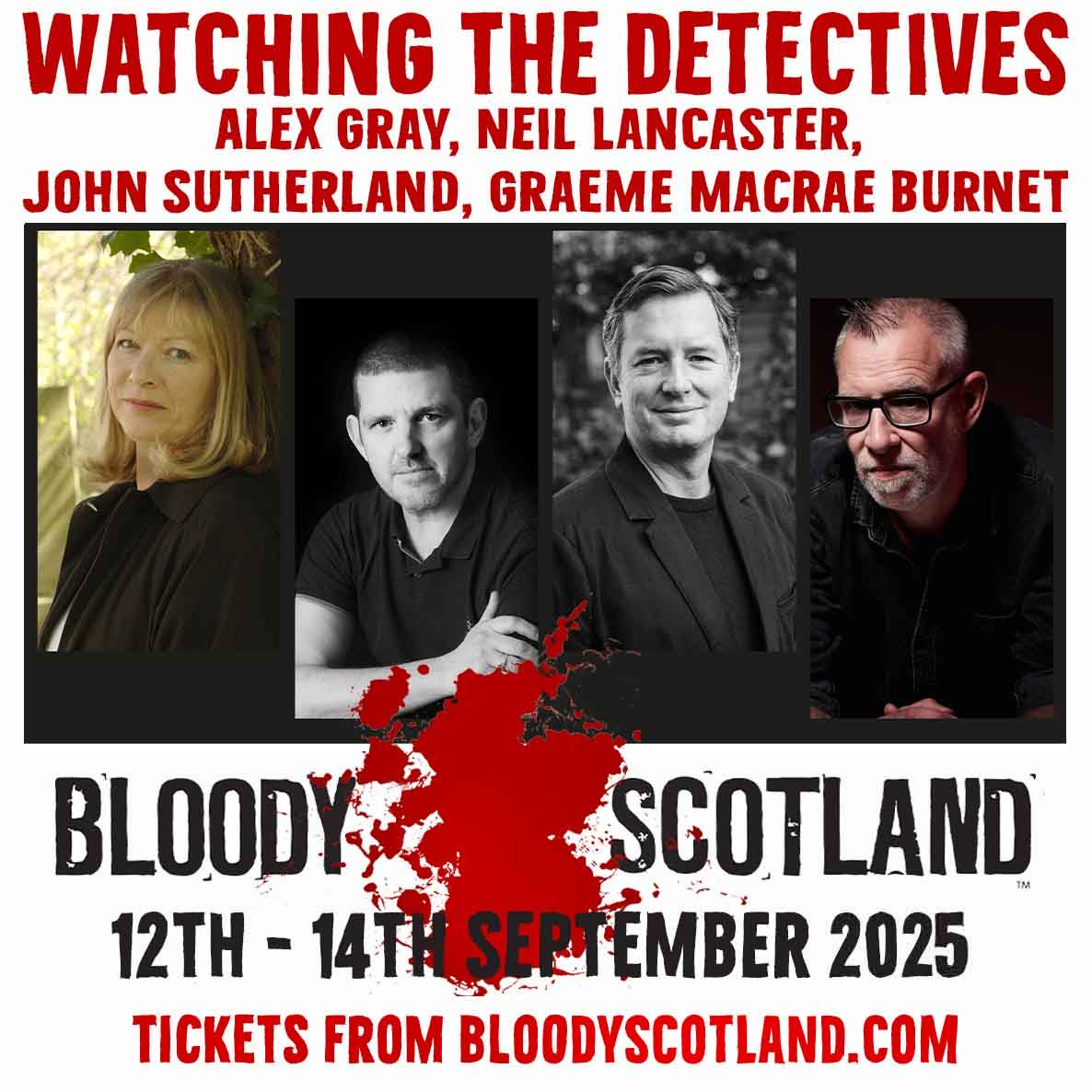 John Sutherland (@policecommander) on Twitter photo Well this is bloody exciting…
Talking books and all sorts with:
<a href="/Alexincrimeland/">Alex Gray</a>
<a href="/neillancaster66/">Neil Lancaster</a>
<a href="/GMacraeBurnet/">Graeme Macrae Burnet</a>
Very much hoping to see you there.
<a href="/BloodyScotland/">Bloody Scotland</a>
bloodyscotland.com/event/watching… Well this is bloody exciting…
Talking books and all sorts with:
<a href="/Alexincrimeland/">Alex Gray</a>
<a href="/neillancaster66/">Neil Lancaster</a>
<a href="/GMacraeBurnet/">Graeme Macrae Burnet</a>
Very much hoping to see you there.
<a href="/BloodyScotland/">Bloody Scotland</a>
bloodyscotland.com/event/watching…