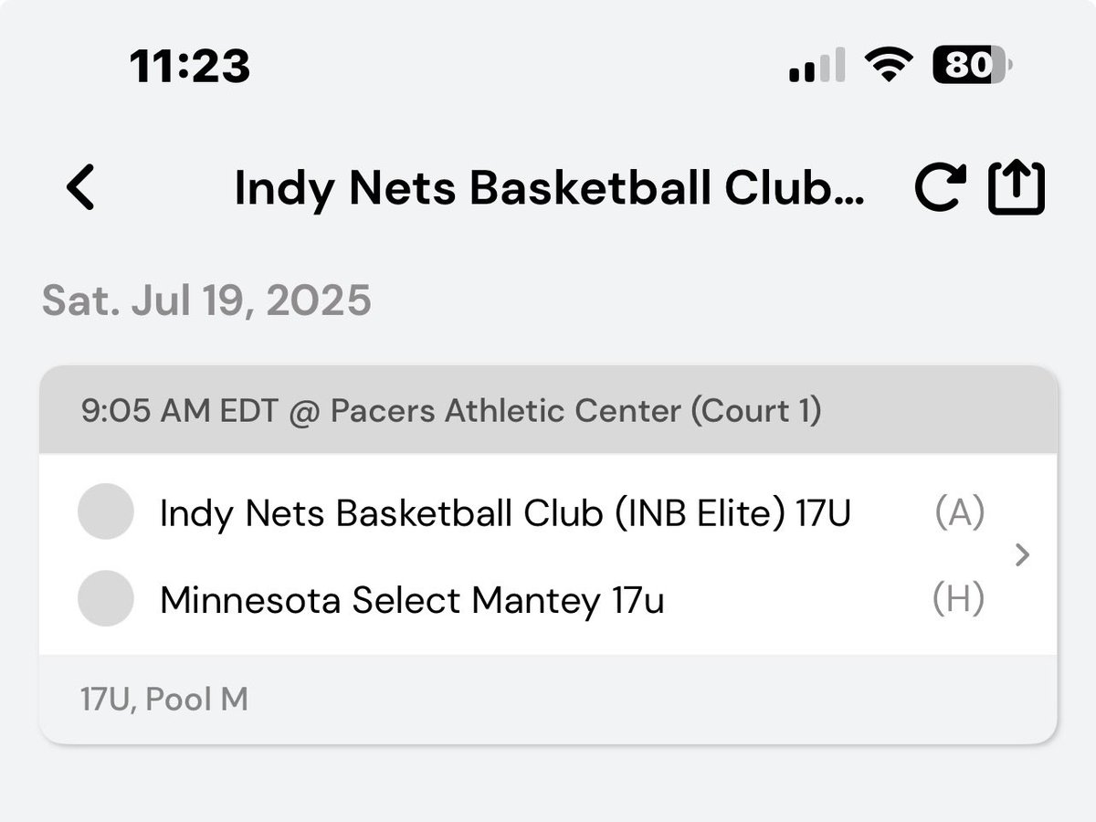 Here is my game schedule for the Prep Hoops National Open Championship! I will continue to update the schedule as we advance. <a href="/PrepHoopsIN/">Prep Hoops Indiana</a> <a href="/PrepHoops/">Prep Hoops 🏀</a> <a href="/BRamseyKSR/">Brandon Ramsey</a> <a href="/IndyNetsbball/">INB Basketball Club</a> <a href="/UniversityBBB/">UniversityBasketball</a> <a href="/BlandingThough1/">JMBPromotions</a>