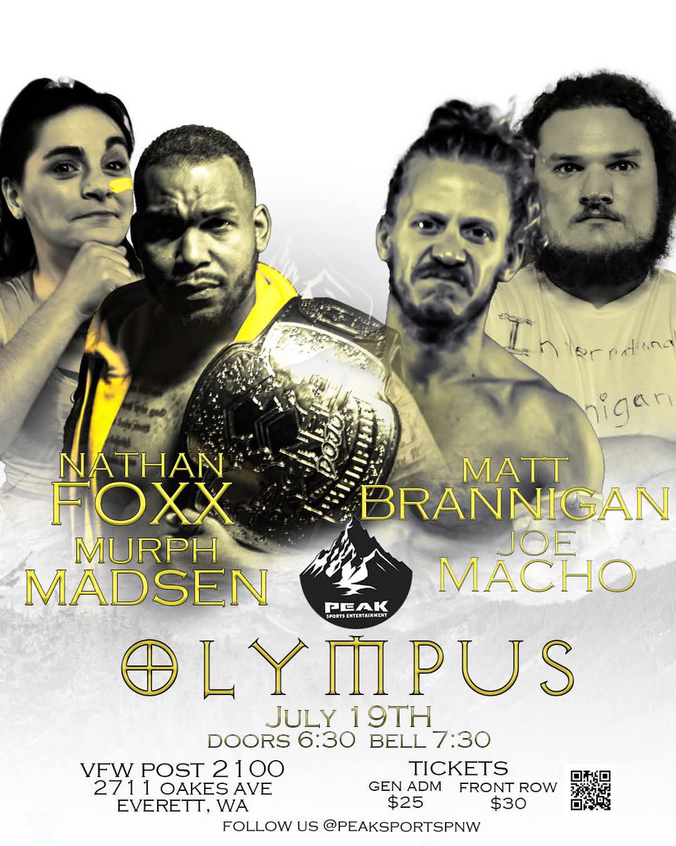 Peak Sports Entertainment (@peaksportspnw) on Twitter photo Itβs time for pay pack as 4? Drgnxplex champions current and former go to war in tag team action. <a href="/HLGN_NathanFoxx/">Nathan Foxx πππ</a> <a href="/MurphyMadsen/">Murphy Madsen</a> take on <a href="/matt_brannigan/">matt_brannigan</a> and Joe Macho tickets on sale at brainbustertix.com Itβs time for pay pack as 4? Drgnxplex champions current and former go to war in tag team action. <a href="/HLGN_NathanFoxx/">Nathan Foxx πππ</a> <a href="/MurphyMadsen/">Murphy Madsen</a> take on <a href="/matt_brannigan/">matt_brannigan</a> and Joe Macho tickets on sale at brainbustertix.com