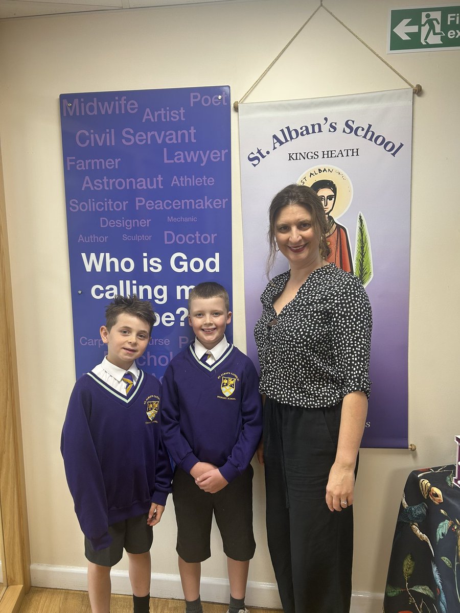 St.Alban's Primary 🧡 (@stalbans_sch) on Twitter photo Wonderful to have Sarah Julian in to school today from <a href="/bbcwm/">BBC Birmingham & Black Country</a> to interview these superstars about our new classroom!! 💜💜 Wonderful to have Sarah Julian in to school today from <a href="/bbcwm/">BBC Birmingham & Black Country</a> to interview these superstars about our new classroom!! 💜💜