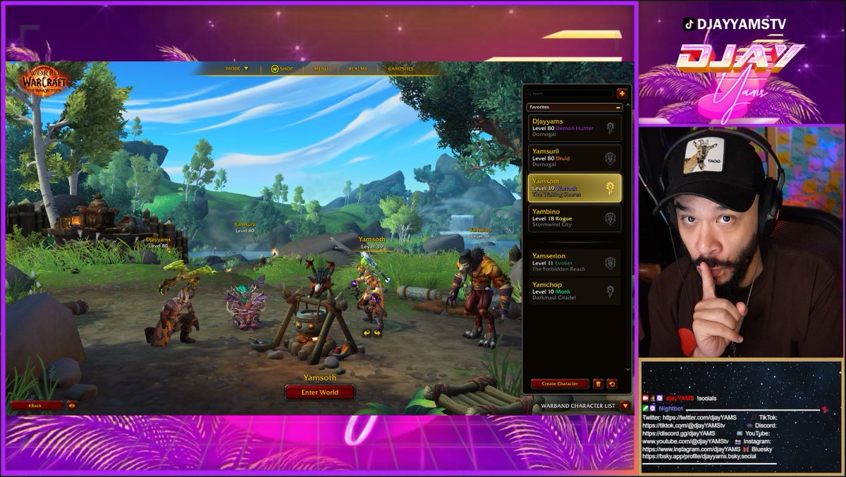 djayYAMS's tweet image. Got lost on my way to Limsa. Pull up! I&apos;m LIVE in WoW for Legion Timewalking!