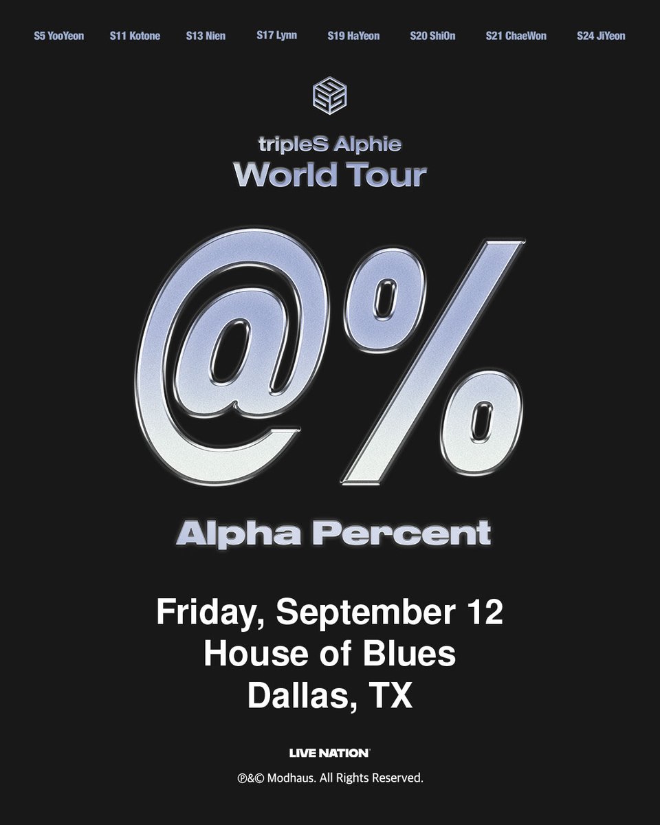 HOBDallas's tweet image. ON SALE NOW ☀️ make this the summer you bought tickets for too many shows 🫶
🎫 Get tickets at LiveNation.com
👉 9/12 | @triplescosmos
👉 11/6 | @okgo