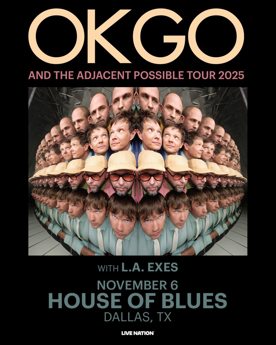 HOBDallas's tweet image. ON SALE NOW ☀️ make this the summer you bought tickets for too many shows 🫶
🎫 Get tickets at LiveNation.com
👉 9/12 | @triplescosmos
👉 11/6 | @okgo