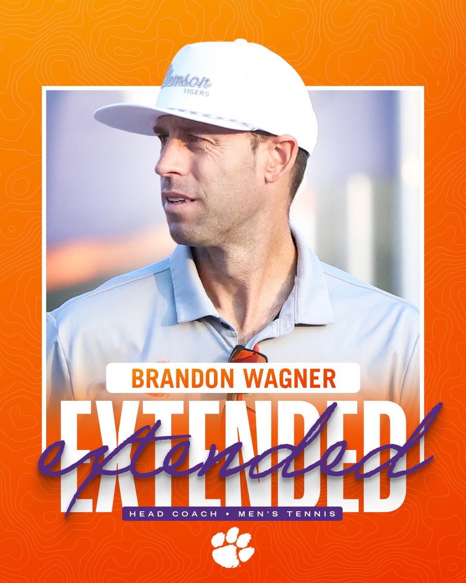 ClemsonMTennis's tweet image. After leading the 2025 Tigers to a 22-8 record (16-2 at home), the first NCAA appearance and tournament victory since 2014 and the most ACC wins on record (8), Coach Wagner has been extended through the 2030 season✍️