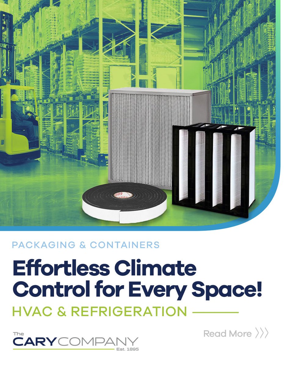 TheCaryCompany's tweet image. Keep your operations cool and compliant with HVAC and refrigeration essentials! ❄️ We’ve got the tools to help you maintain safety and performance in any environment.

Find these products and more on our website: bit.ly/2PF1kYu

#caryco #thecarycompany #HVACsolutions