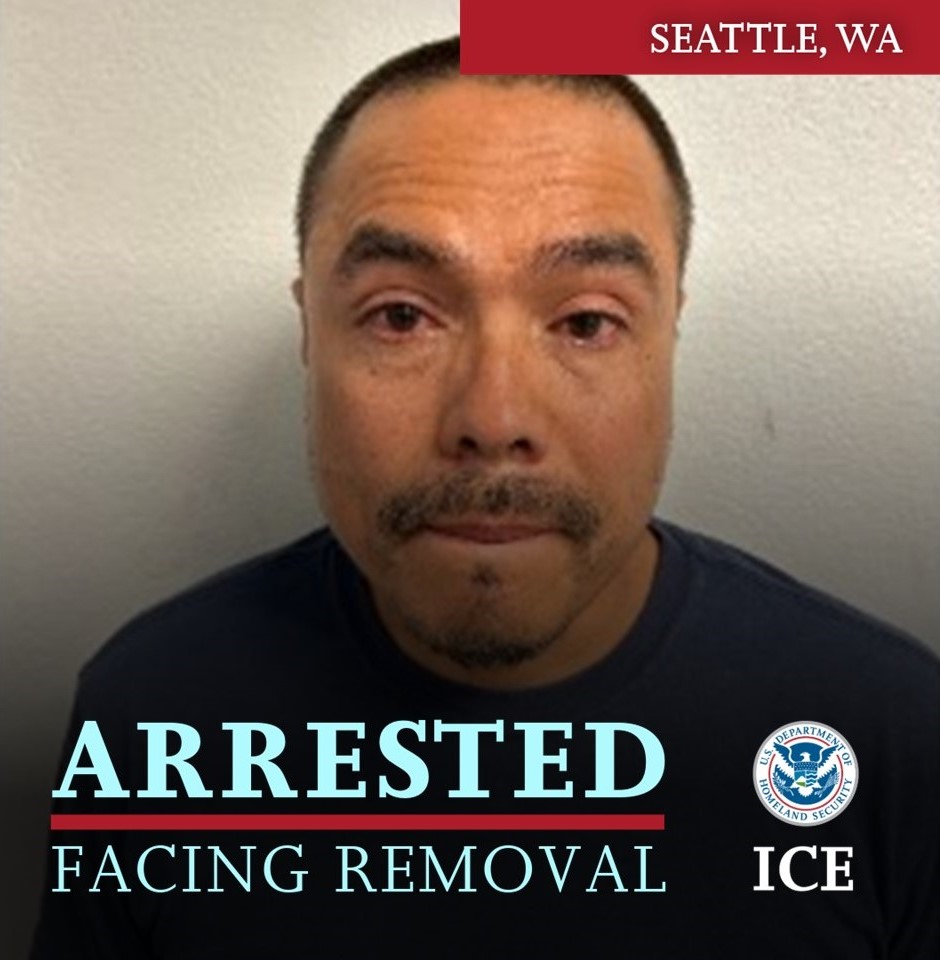 EROSeattle's tweet image. Fernando Munoz-Garcia, 45, is a citizen of Mexico arrested by @EROSeattle near Yakima, WA. Munoz has been convicted of rape of a child in the third degree and DUI by state authorities.