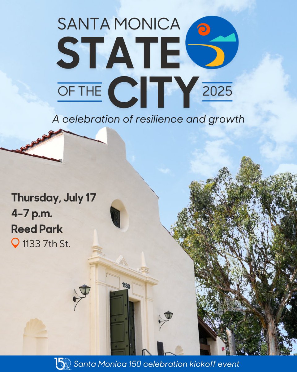 santamonicacity's tweet image. Join us tonight, Thursday, July 17, from 4–7 p.m. at Reed Park and the newly revived Miles Memorial Playhouse for the State of the City.
Special thanks to Mascot Sports for sponsoring the stage and dj for the event.
Find more information at SMStateoftheCity.eventbrite.com.
