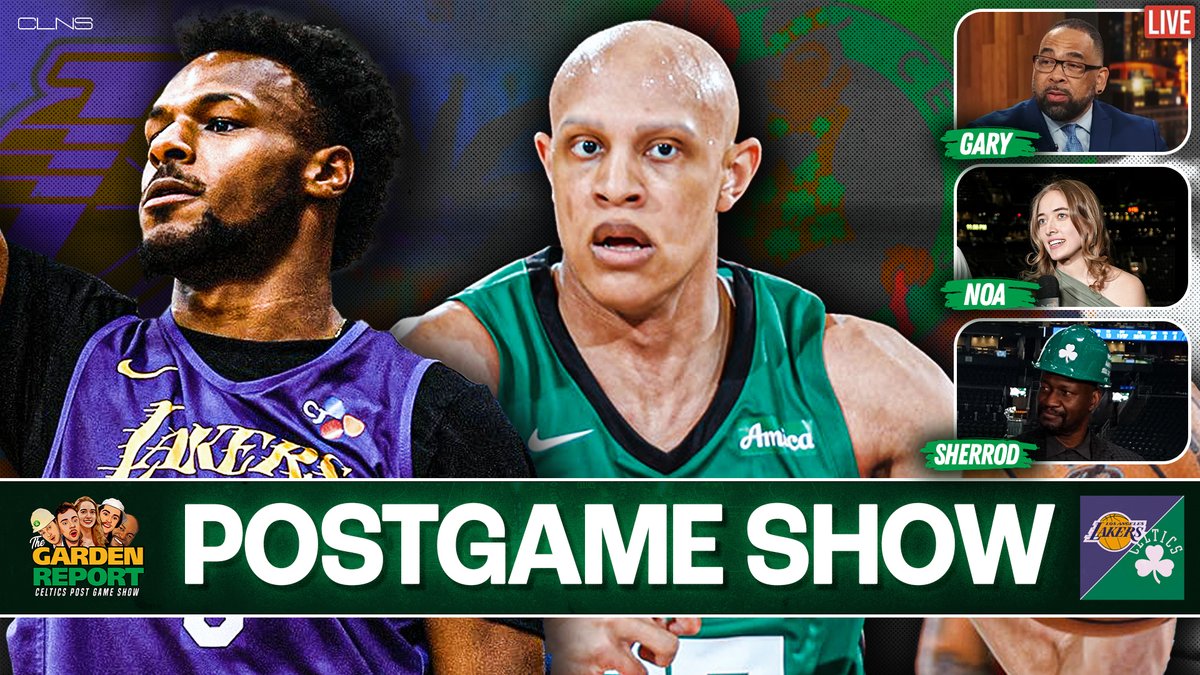 The Garden Report (@thegardenreport) on Twitter photo π¨<a href="/TheGardenReport/">The Garden Report on CLNS</a> GOES LIVE tonight w/ Sherrod, Noa and Gary after Celtics-Lakers!πΏ
Watch on <a href="/CLNSMedia/">CLNS Media</a>: youtube.com/live/mc-km6bh2β¦
<a href="/GwashburnGlobe/">gary washburn</a> | <a href="/NoaDalzell/">Noa Dalzell π</a> | <a href="/ASherrodblakely/">A. Sherrod Blakely</a> π¨<a href="/TheGardenReport/">The Garden Report on CLNS</a> GOES LIVE tonight w/ Sherrod, Noa and Gary after Celtics-Lakers!πΏ
Watch on <a href="/CLNSMedia/">CLNS Media</a>: youtube.com/live/mc-km6bh2β¦
<a href="/GwashburnGlobe/">gary washburn</a> | <a href="/NoaDalzell/">Noa Dalzell π</a> | <a href="/ASherrodblakely/">A. Sherrod Blakely</a>