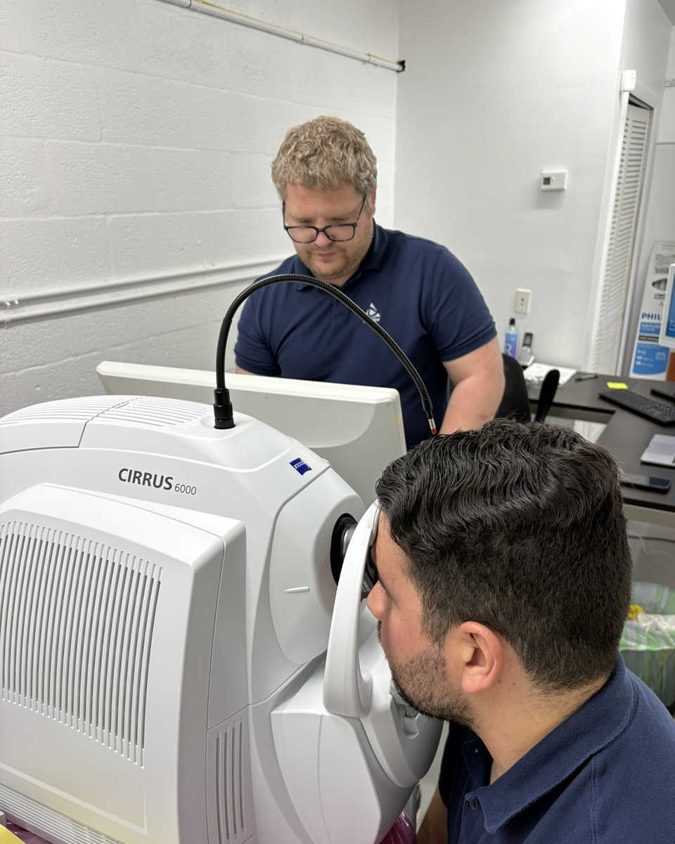 Calibrating Clarity: Excellence in Every Detail. Daniel &amp; Kenni tune a ZEISS CIRRUS 6000 in our lab—precision from expertise &amp; safety. Is your instrument ready?

DM us for calibration &amp; maintenance.

#Medilex #ZEISS #TechnicalSupport