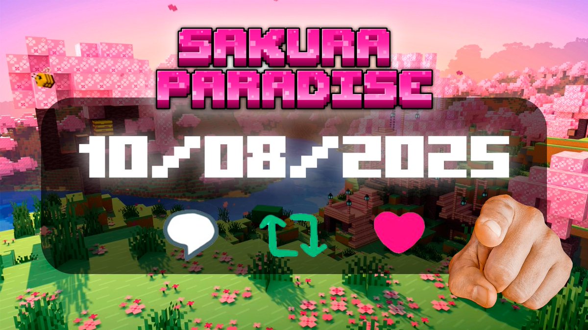h0shi_ch4n's tweet image. Sakura Paradise esta en busca de participantes!!!🎀🤍
Junto con @SoyElIsmaMC y @Nexxur3 hemos creado Sakura Paradise, un server survival para la comunidad de creadores de contenido pequeños.
Si crees que eres un buen perfil para entrar en el proyecto solo dale like,rt y comenta