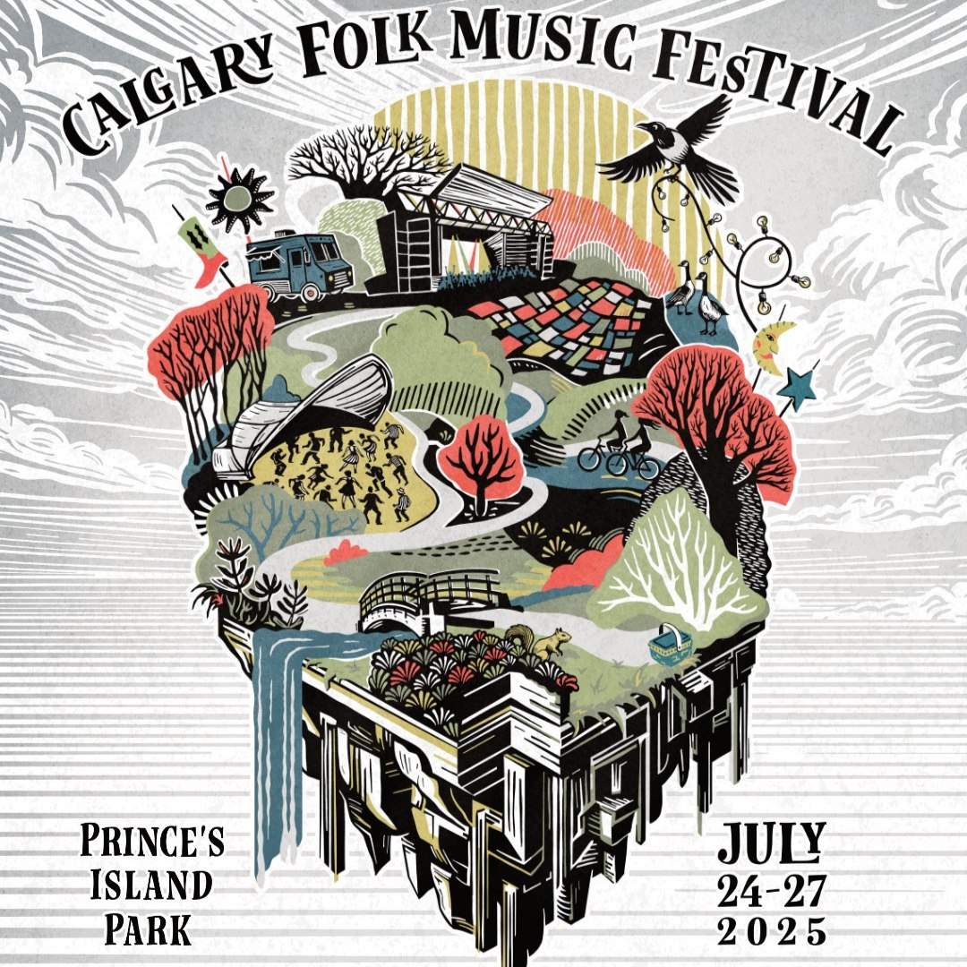 X929's tweet image. It&apos;s almost time! Calgary Folk Music Festival is coming July 24 – 27 to Prince’s Island Park.

Forecast calls for sunshine, good vibes, and music from 67 artists!

🎟️ Grab your tickets now: x929.ca/events/483422/

#FolkFestVibes #YYCMusic #SummerSounds #FestivalFeels