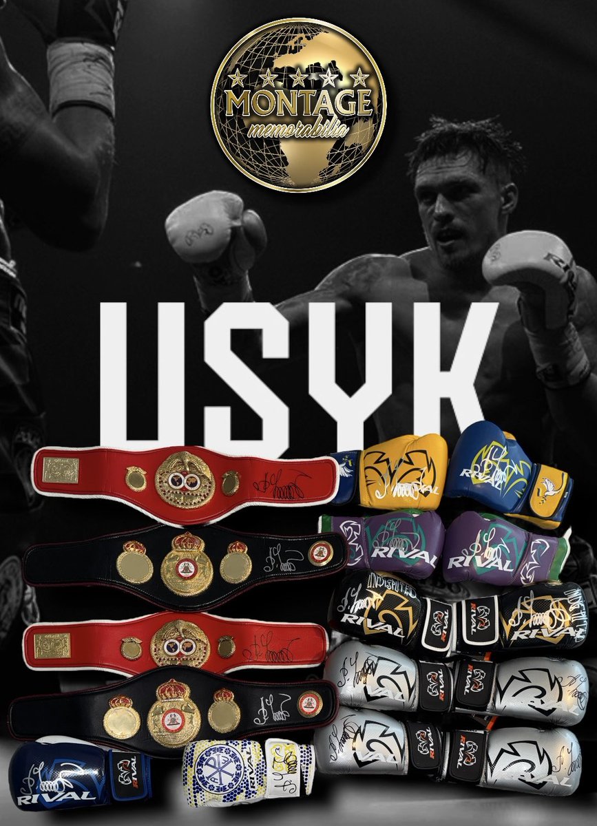 Thank you, Oleksandr 🇺🇦 🥊 

As always a pleasure to see the Undisputed KING of Heavyweight boxing prior to his bout with Daniel Dubois on Saturday evening at Wembley. 

A number of Rivals gloves like the main man himself wears and some beautiful mini belts.

Available tomorrow