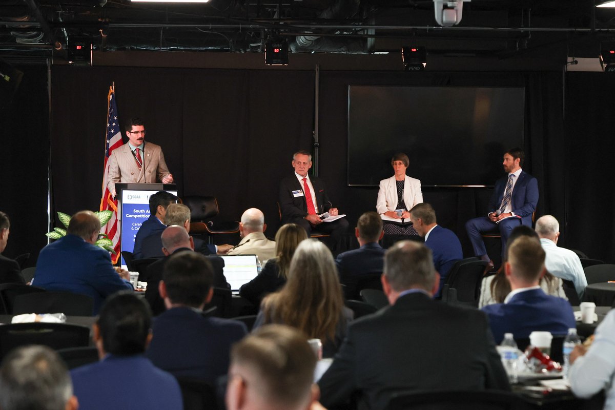 SOAAorg's tweet image. Roughly 200 leaders from government, academia, private industry, and media joined us for South America in Competition Conference we put on with our friends at @IrregWarfare and our amazing partners at @Carahsoft. It was a great day full of education and discussion on the region’s…