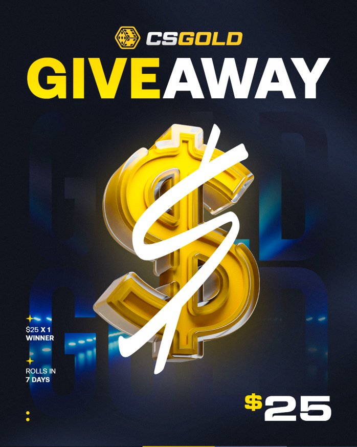 $25 CSGO / CS2 Giveaway 🎁

✅Follow <a href="/csgoldbet/">CSGOLD</a> &amp; <a href="/slotyidotcom/">SLOTyi</a> 
✅Like, Retweet and Tag 1 friend

Take a look at the csgold review at Slotyi.com/review/csgold

Winner drawn in 7 days, good luck 🥰
#cs2