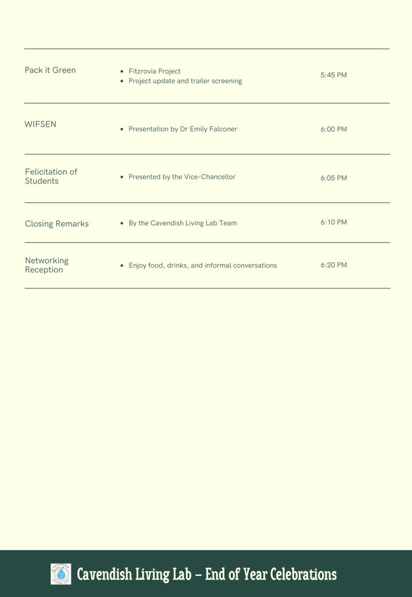 Join us on Friday 18th for our End of year celebration at Cavendish Campus🍀💚