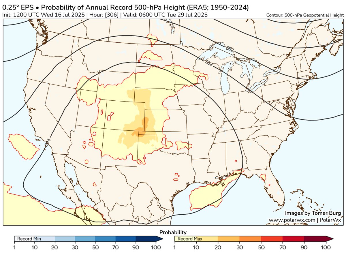 TheEyewallWx's tweet image. Invest 93L is almost out of time, though it remains a flooding concern in Louisiana. The rest of the Atlantic may pick up some noise later this month. But a significant heat wave may also be brewing to close out July. Details: open.substack.com/pub/theeyewall…