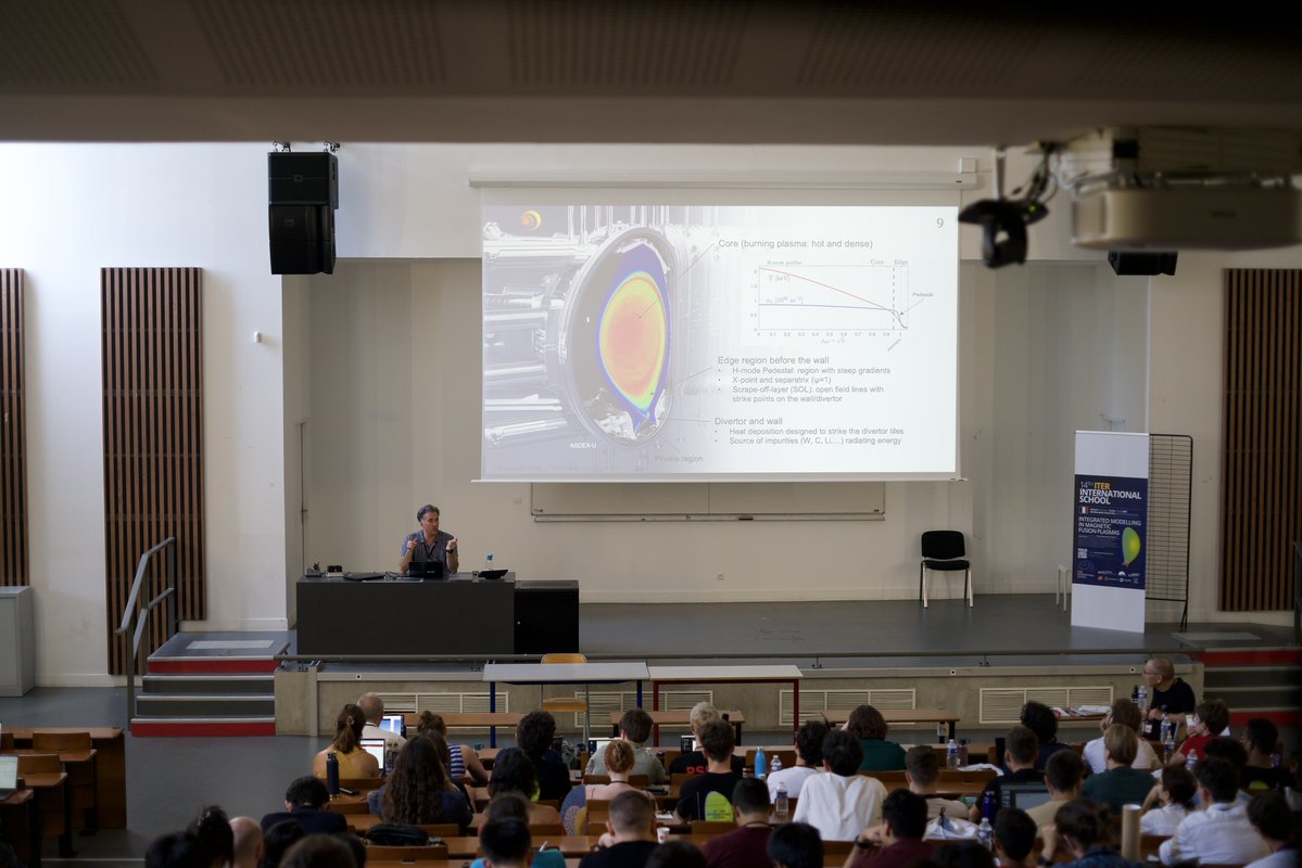 IAEANA's tweet image. 🌍 Over 230 participants from 39 countries gathered for the 14th @iterorg International School on Integrated Modelling of Magnetic Fusion Plasmas in Aix-en-Provence 🇫🇷 — with @iaeaorg support. Fostering global expertise for the future of fusion energy.
🔗 tinyurl.com/3vypate3
