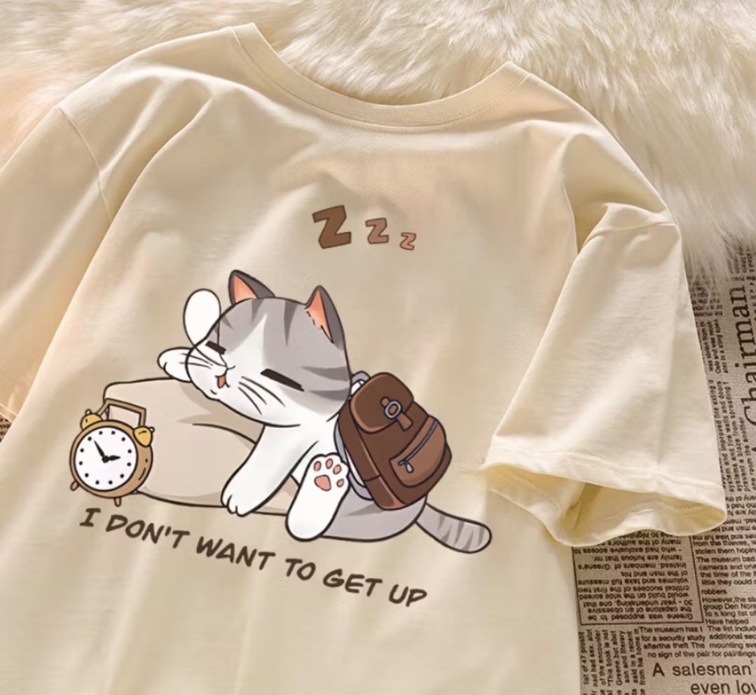 เสื้อยืด ลาย แมวนอนหลับ น่ารัก มี 3 สี

🛒ตะกร้า : s.shopee.co.th/5L0zie9345