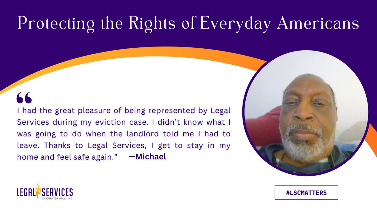_LSGMI_'s tweet image. Legal services organizations are a lifeline for millions of Americans each year. They stand us for people in crisis, ensure fair treatment under the law, and help families stay safe, housed, and secure.
That includes defending housing stability for people like a disabled…
