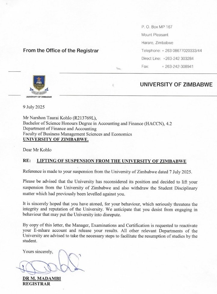 CollinMuki69009's tweet image. As Zimbabwe is listening to reason,KyambogoUniversity in U.G continues to defy justice as@AkisoBenjamin and the students who were unfairly expelled remain sidelined despite public outcry.Why the hypocrisy?If the University of Zimbabwe can correct its mistakes,why can’t Kyambogo?