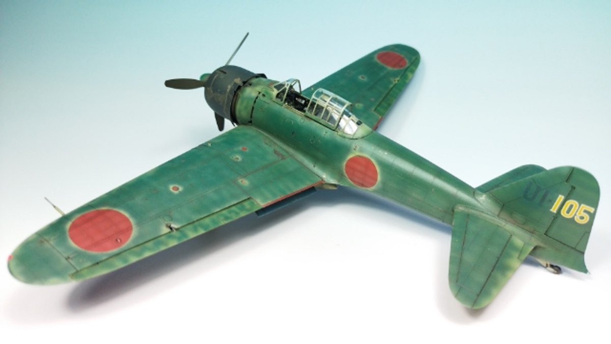 ModelTora's tweet image. #見た人も無言で零戦をあげる