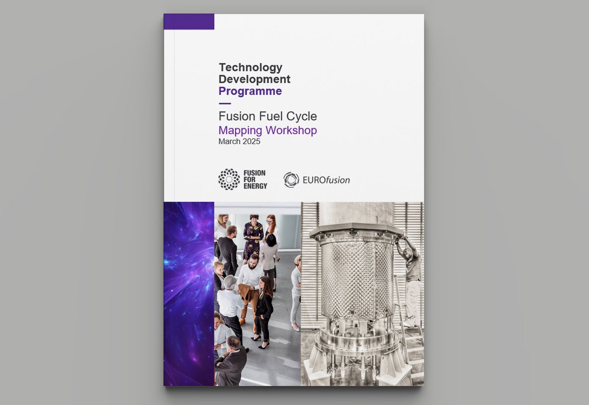 fusionforenergy's tweet image. The first report of the F4E Technology Development Programme series is out! 📘

F4E and @FusionInCloseUp outline the status of key fuel cycle technologies in Europe and the gaps ahead, thanks to the input from 150 experts.

🔍See the report: europa.eu/!Yy9F9Q