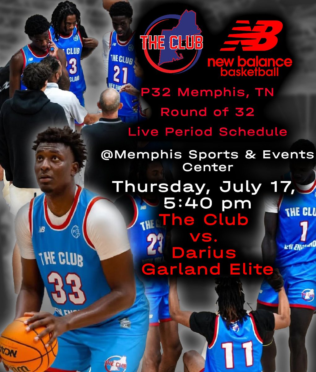 The Club NE (@theclubne) on Twitter photo <a href="/p32league/">P32 League</a> bracket play begins tonight 6:40 pm vs. Darius Garland Elite. The Club features a roster full of players capable of making an impact at the next level <a href="/p32league/">P32 League</a> bracket play begins tonight 6:40 pm vs. Darius Garland Elite. The Club features a roster full of players capable of making an impact at the next level