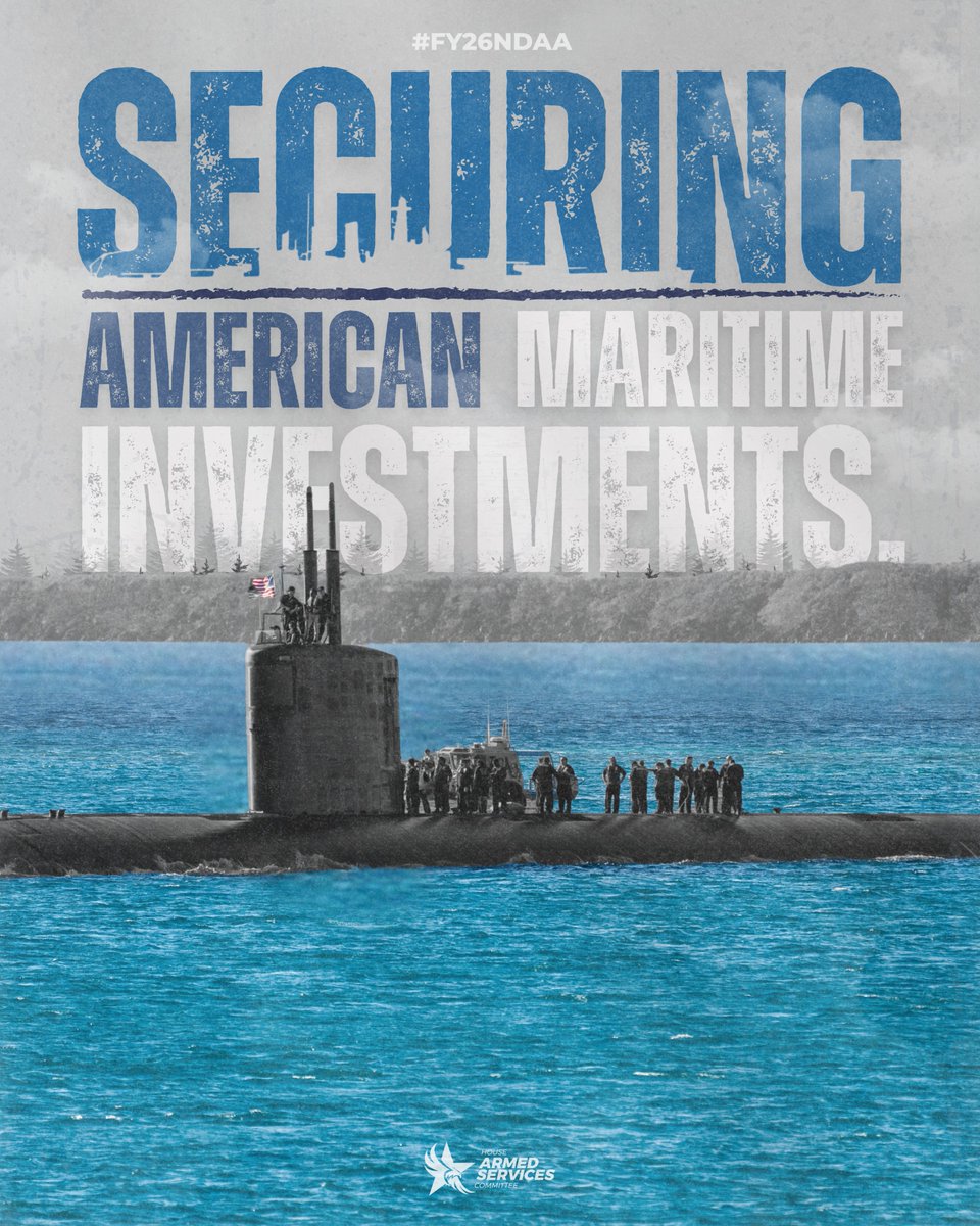 RepRonnyJackson's tweet image. America’s service members MUST have the tools to DOMINATE ANY battlefield.
The #FY26NDAA secures our naval power, strengthens our warfighting edge, and ensures PEACE through STRENGTH.