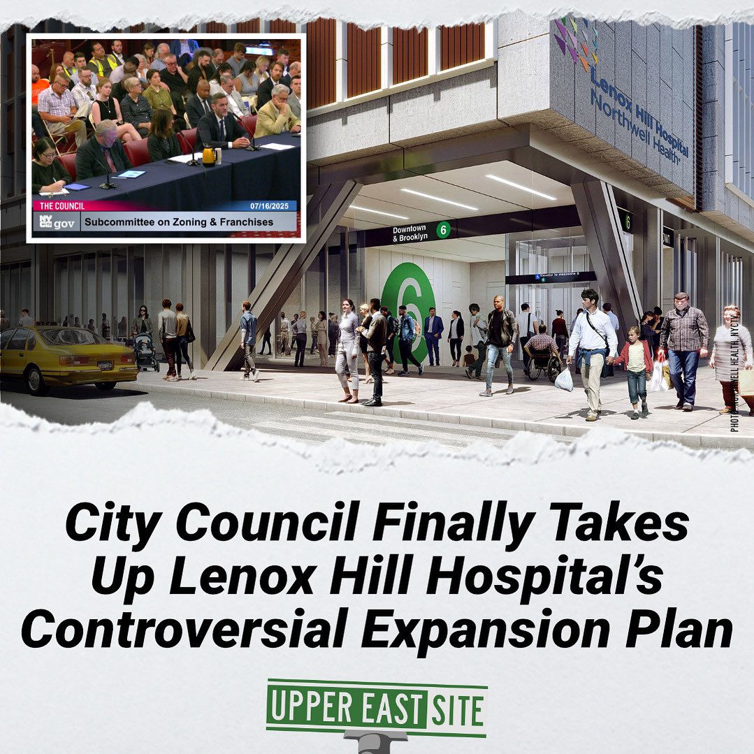 uppereastsiteny's tweet image. Furious neighbors testified in opposition to Lenox Hill Hospital's redevelopment, while employees and union members hailed its necessity.
uppereastsite.com/city-council-f…