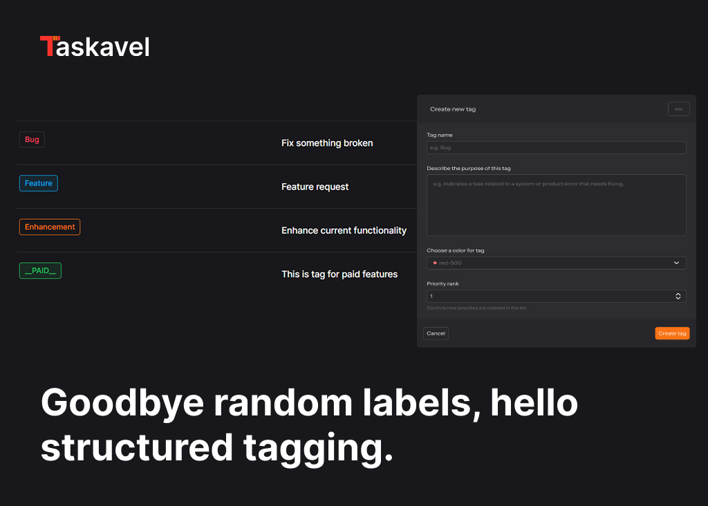 taskavel's tweet image. One board doesn’t work for five different teams.
Your designers iterate, devs ship, and marketing wants status labels.

In Taskavel, each team gets its board, tailored to their flow, but still part of the same system. ✨

#productops #kanbanflow #teamexperience #b2b