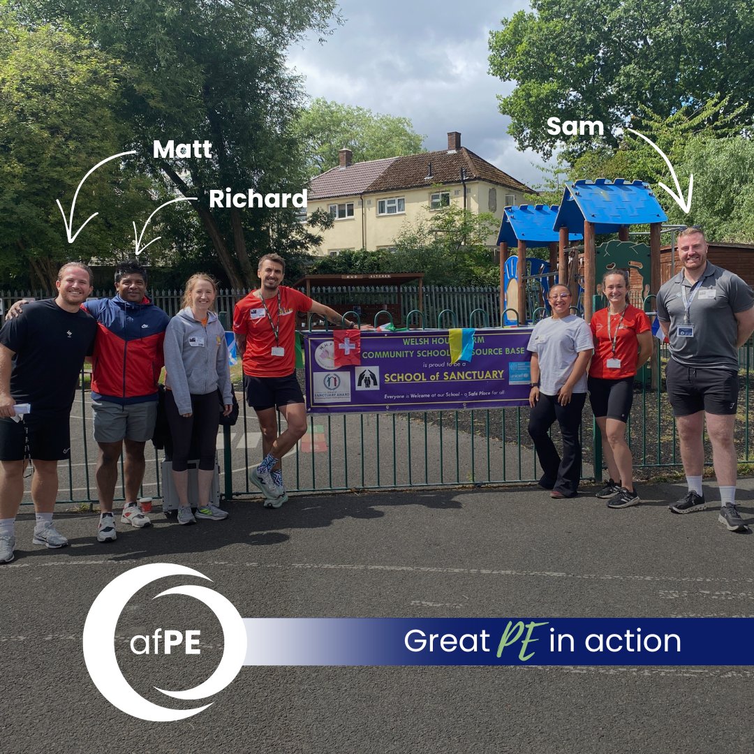 afPE_PE's tweet image. A huge shout out to @WHF_School PE Specialist Matt Jones for inviting our Board Member, Richard Grainger and Membership Manager, Sam to their fantastic KS1 PE & Sport Festival yesterday! 🏅🎉
It was amazing to see inclusive, high-quality PESSPA in action, boosting pupils,…