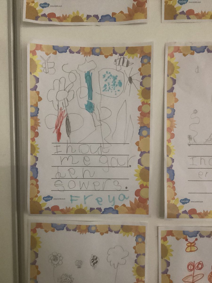 MrsGriffiths7's tweet image. Inspired by Annaβs garden we drew our own in drawing club π¦πͺ³πͺ²π¦πππππͺ°π#eyfs #drawingclub#p #bugs #minibeast #garden #flowers