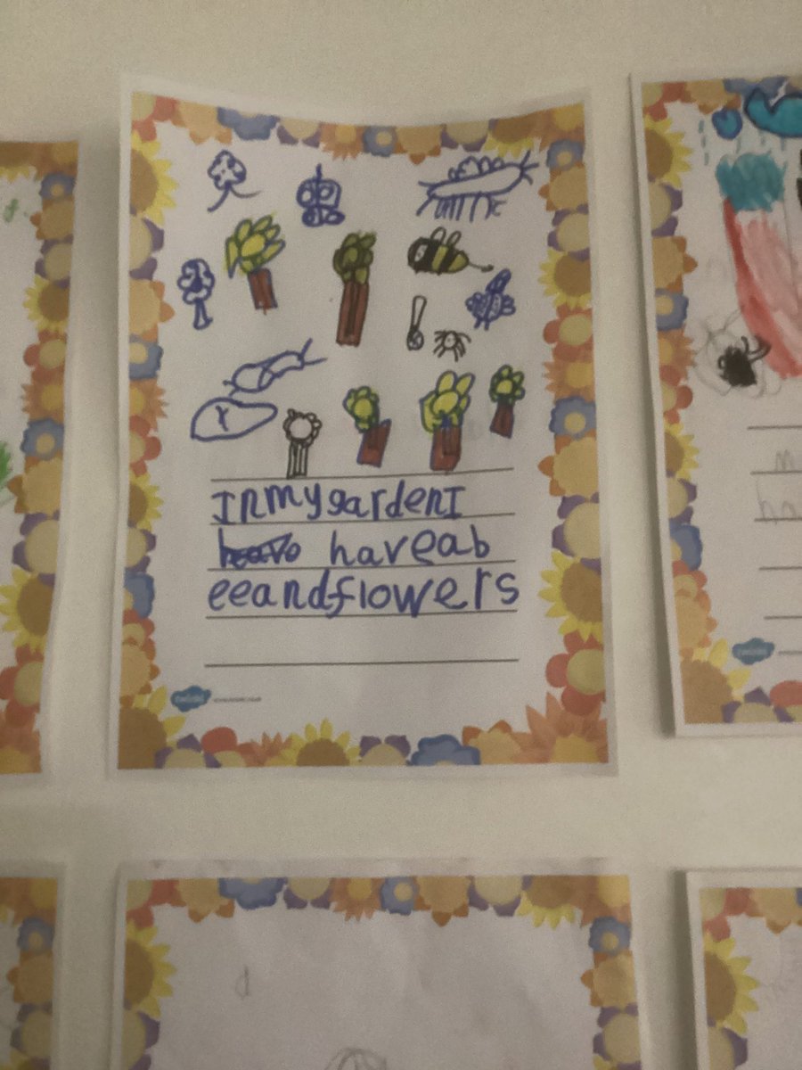 MrsGriffiths7's tweet image. Inspired by Annaβs garden we drew our own in drawing club π¦πͺ³πͺ²π¦πππππͺ°π#eyfs #drawingclub#p #bugs #minibeast #garden #flowers
