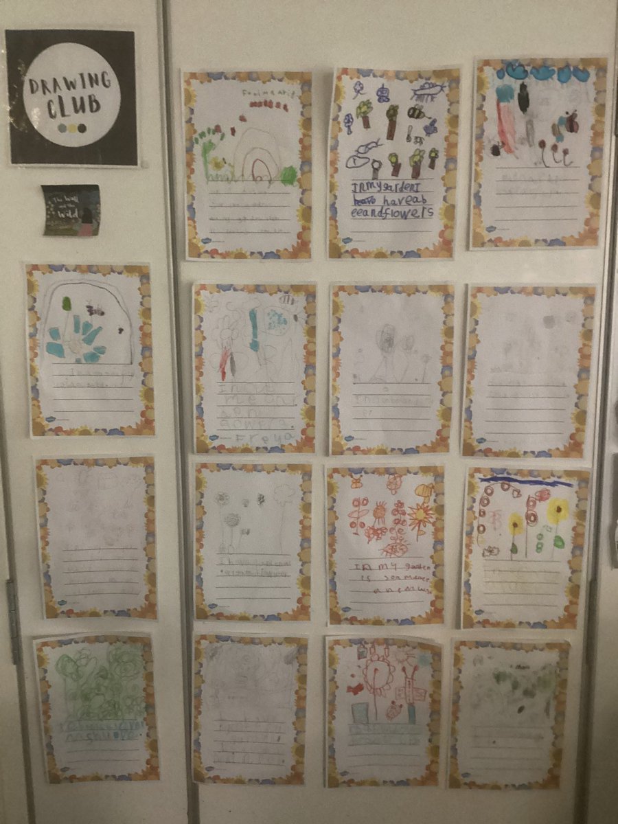MrsGriffiths7's tweet image. Inspired by Annaβs garden we drew our own in drawing club π¦πͺ³πͺ²π¦πππππͺ°π#eyfs #drawingclub#p #bugs #minibeast #garden #flowers