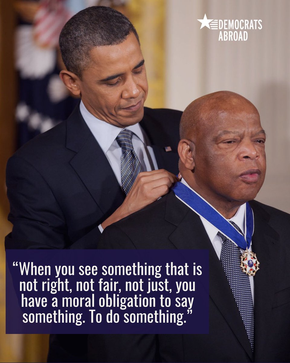 demsabroaduk's tweet image. Voter suppression is not right.
Gerrymandering is not fair.
Closing polling places is not just.
Let’s honor John Lewis by standing up for voting rights, for ALL Americans.
🗳️ If you’re an American living abroad, take action today and request your ballot VoteFromAbroad.org