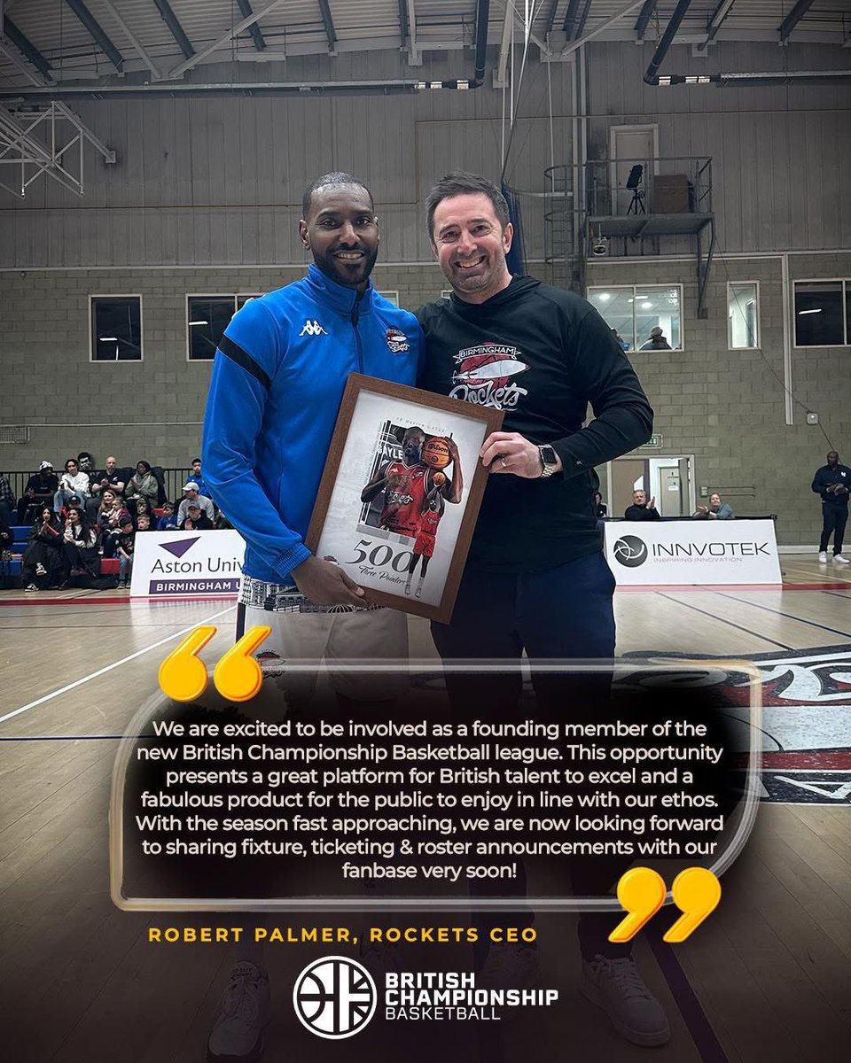 cobrockets's tweet image. 🗣️ Rockets CEO Robert Palmer & Chair/BCB Director Kirk Dawes on today’s British Championship Basketball announcement.
📰 cobrockets.co.uk/rockets-ceo-ro…
The new season starts here, stay tuned for more exciting announcements as preparations ramp up for the 2025/26 season!
#WeAreRockets