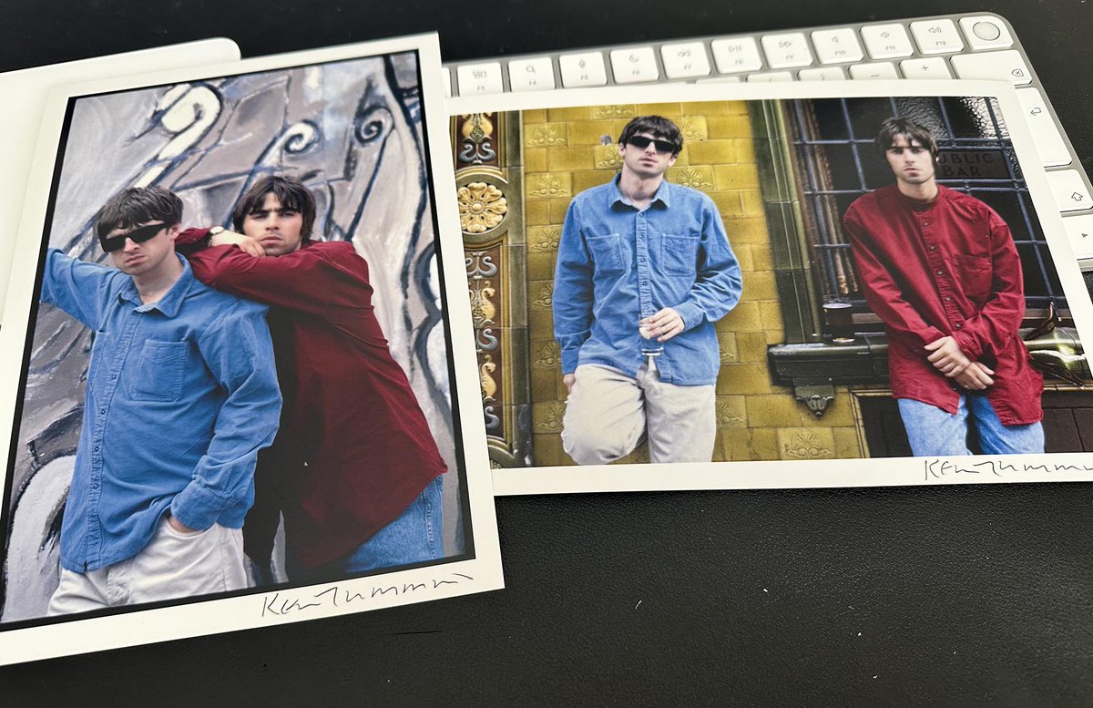KCMANC's tweet image. I have a few copies of these A5 Art prints left. They were printed to go with the books in specific stores. They are £50 the pair - both signed. Please DM if you'd like to buy them - thanks #Oasis