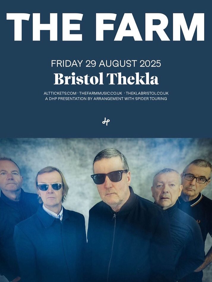 Carl/The Farm (@thefarm_carl) on Twitter photo Bristol , we will see you August 29th @theklabris - grab your tickets while thereās still some leftš¤
We will be joined by the very talented <a href="/rosellas/">jennifer manwarring</a>.band .
Tickets can be found here: thefarmmusic.co.uk
<a href="/VisitBristol/">Visit Bristol</a> <a href="/thebristolmag/">The Bristol Magazine</a> <a href="/BBCBristol/">BBC Bristol</a> Bristol , we will see you August 29th @theklabris - grab your tickets while thereās still some leftš¤
We will be joined by the very talented <a href="/rosellas/">jennifer manwarring</a>.band .
Tickets can be found here: thefarmmusic.co.uk
<a href="/VisitBristol/">Visit Bristol</a> <a href="/thebristolmag/">The Bristol Magazine</a> <a href="/BBCBristol/">BBC Bristol</a>