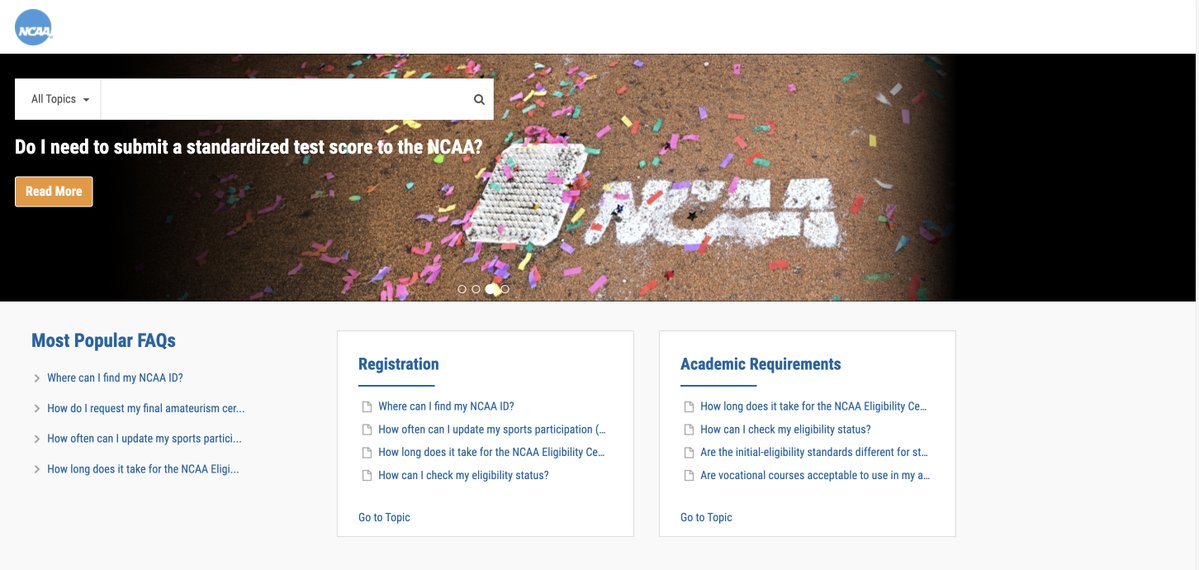 ncaaec's tweet image. Have questions about your eligibility or the @ncaaec certification process? Visit our FAQ page for answers.
🔗 on.ncaa.com/studentfaq